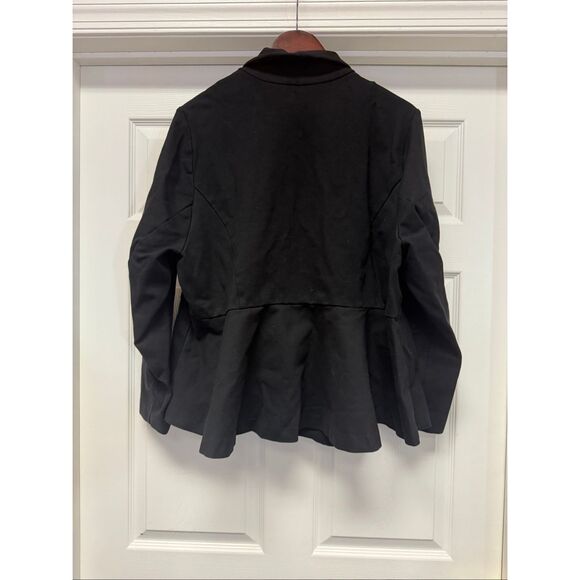 Studio by Torrid Black Peplum Back Blazer Jacket sz 4 or 4X EUC - Picture 6 of 7